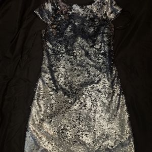 Blue\black sequin Sam Edelman dress size 8